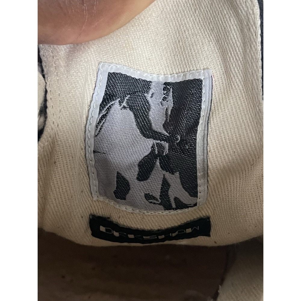 Rick Owens DRKSHDW Temple Jumbo Lace Low Canvas Ramones Black IT 42 / US 9 RARE! - Picture 10 of 16